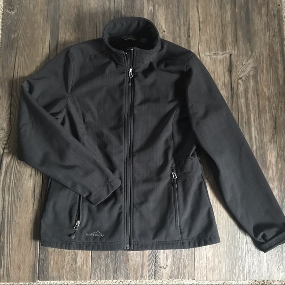 Eddie Bauer Jackets & Blazers - EDDIE BAUER Charcoal Grey fall/spring jacket fleece lined
